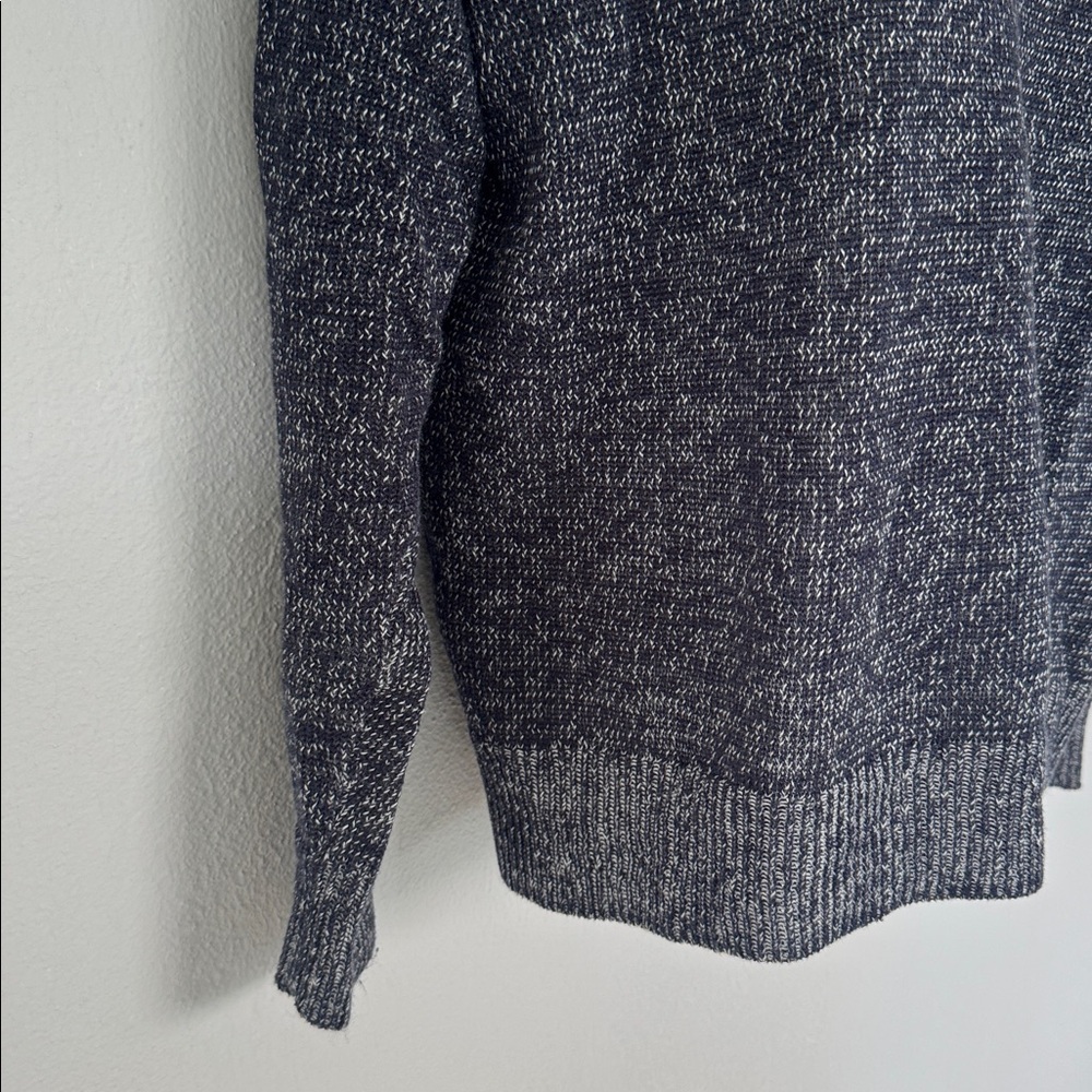 Joie Gadelle blue gray linen blend off-shoulder button detail knit sweater XS - Picture 6 of 15